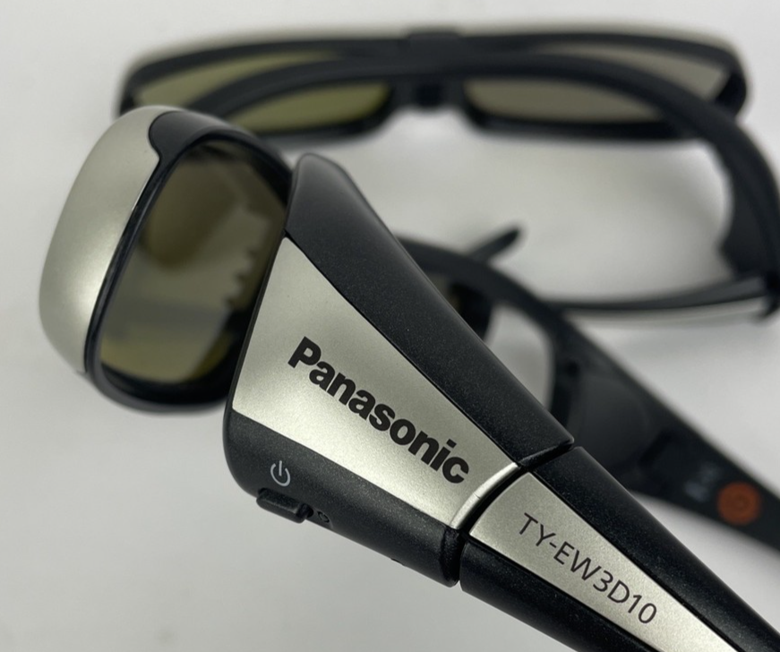 Lot of 2 Pairs Panasonic TY-EW3D10 3D Full HD Glasses