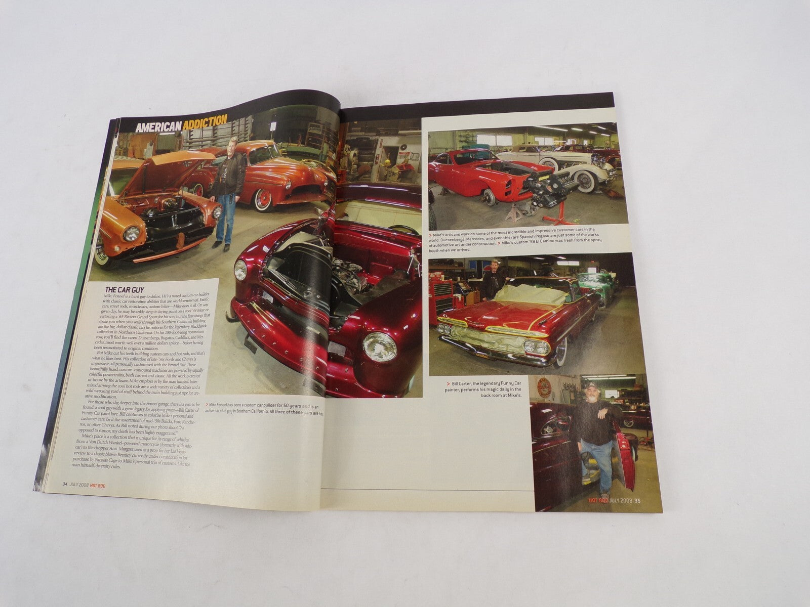July 2008 Hot Rod Magazine Hidden Treasure Inside 5 Of America's Coolest Private