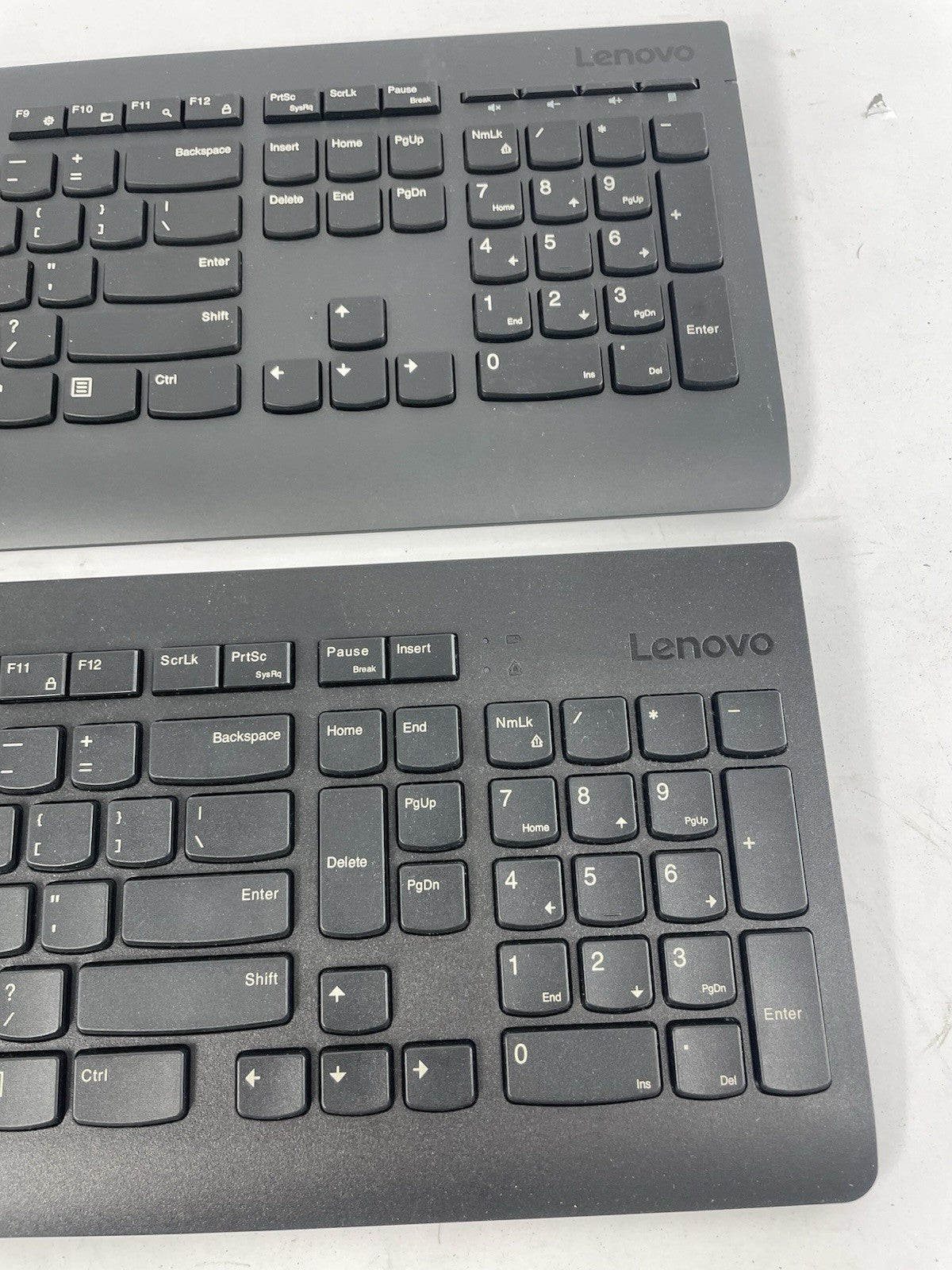 Lot of 2: LENOVO WIRELESS KEYBOARD KBRFBD71 AND KBRFBU71 No Dongle