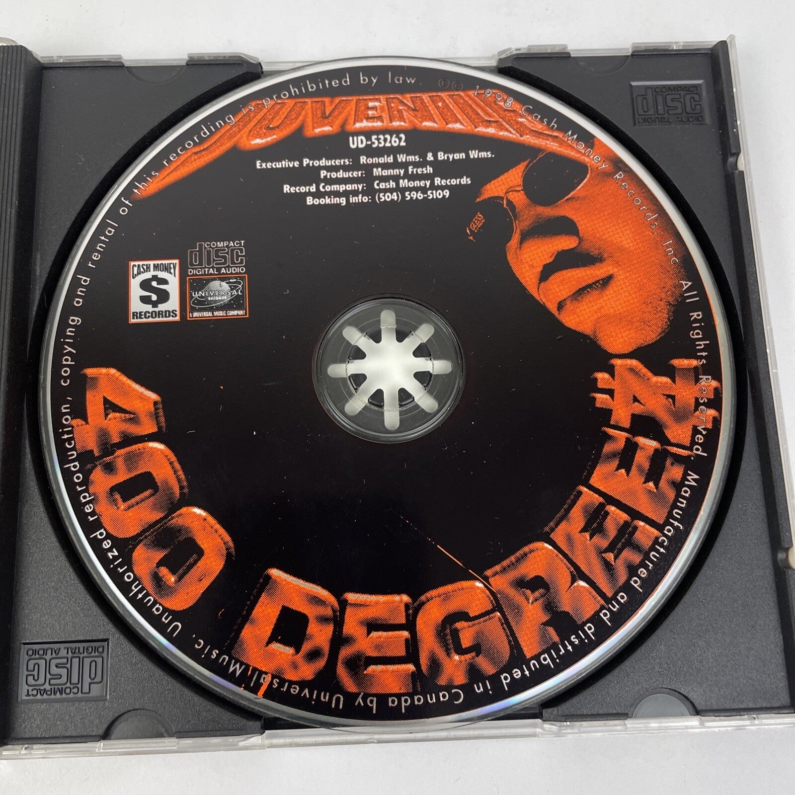 Juvenile - 400 Degrees - Juvenile CD Cash Money Records - Parental Advisory #1