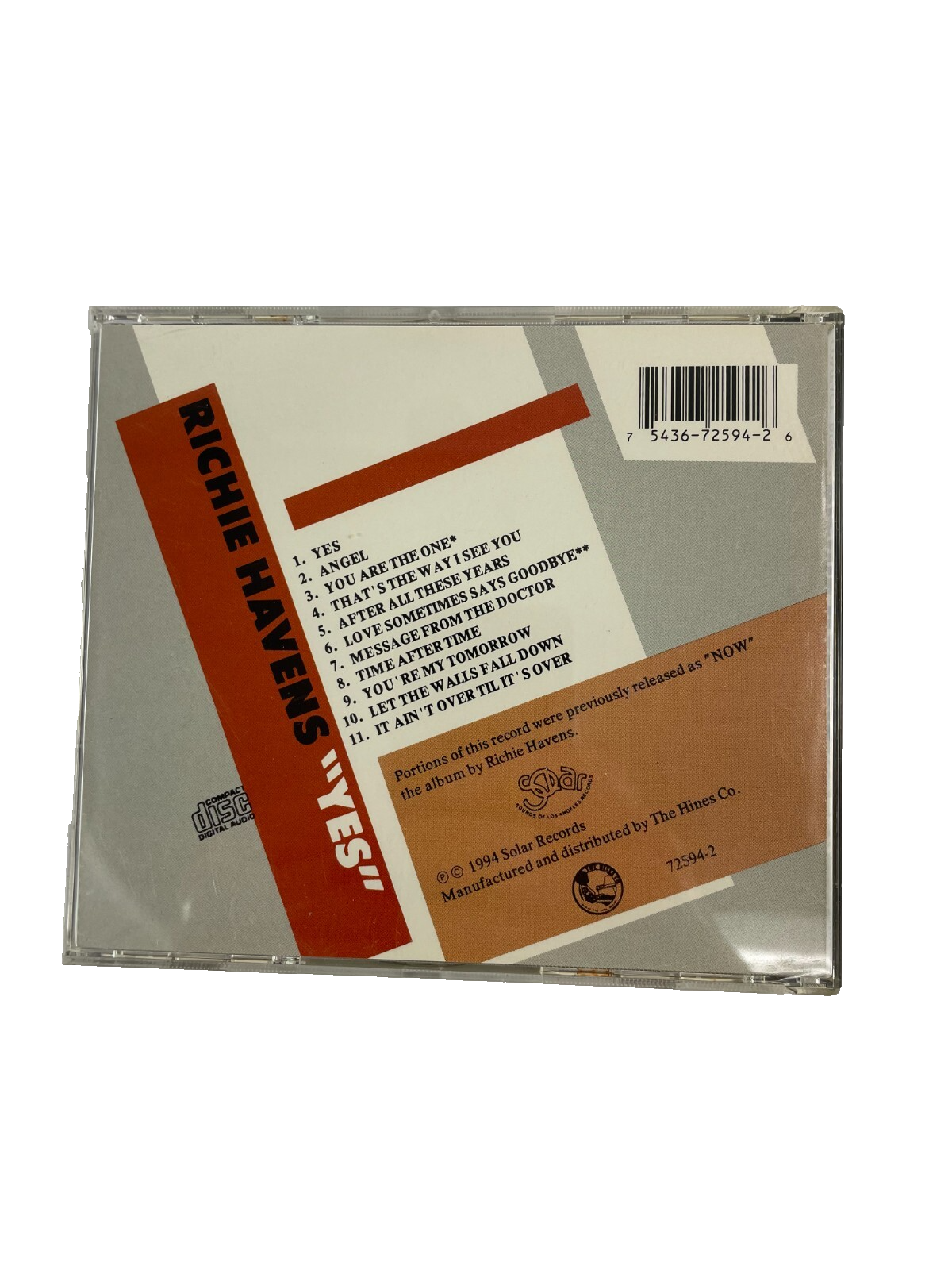 Richie Havens Yes That's The Way I See You After All These Years CD#33