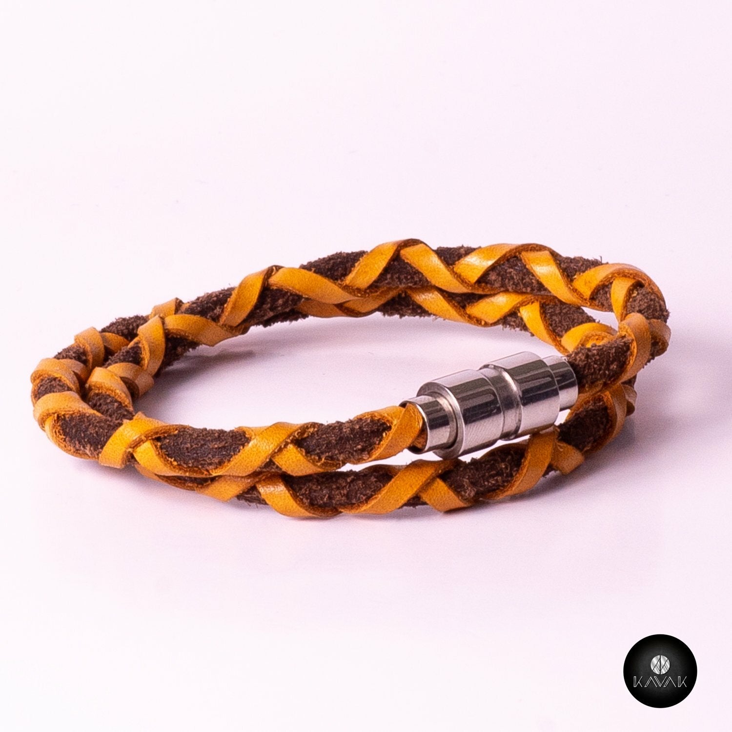 Kavak - Handmade Bright Yellow Cord Adjustable Women's Bracelet