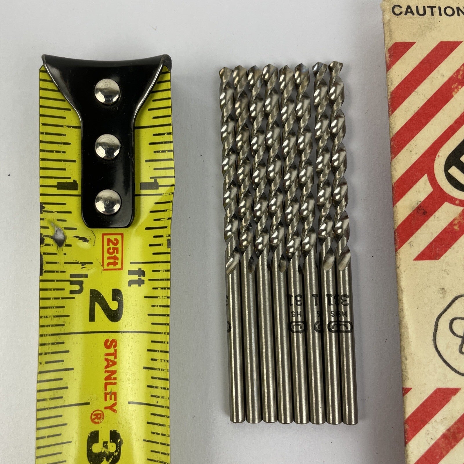 8 x New Union Butterfield U HS 31 - #31 2 3/4" Length HSS Drill Bit Lot USA
