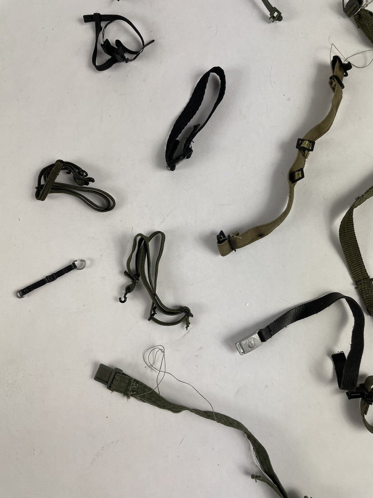 LOT OF 17 VTG 90s GI Joe Belt accessory harness ammo pouch suspender 12" Figures