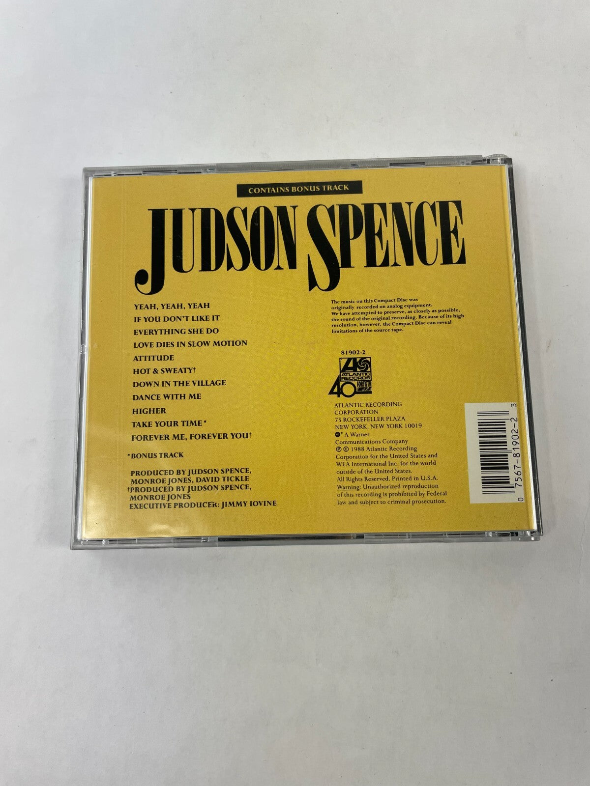 Judson Spence Teah, Yeah, Yeah If You Don't Like It Everything She Do Love CD#73