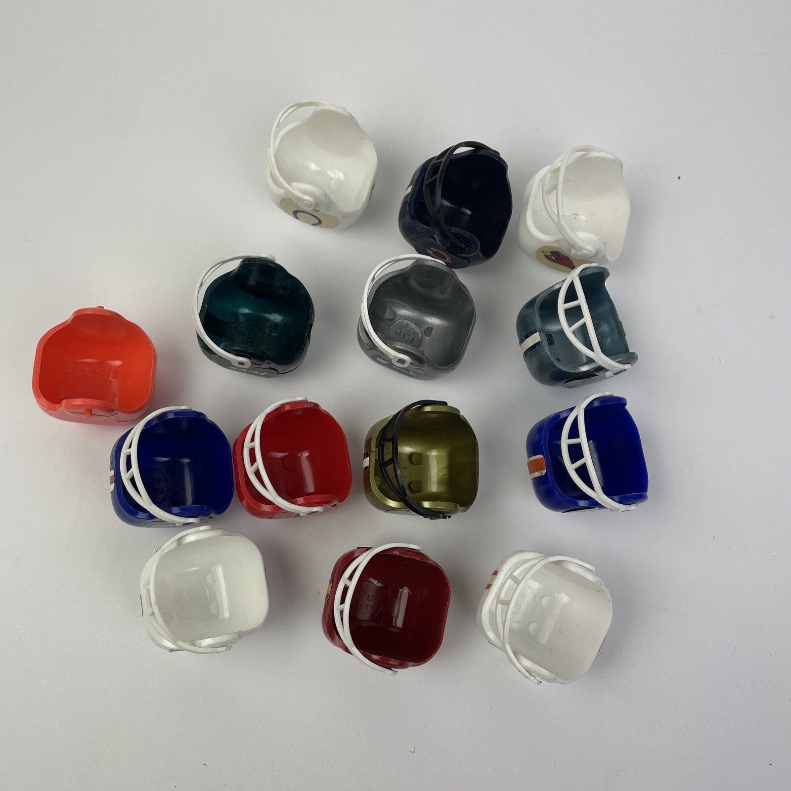 Lot of 14 Vintage 1970s NFL Mini Football Helmets Gumball Vending Machine Bears
