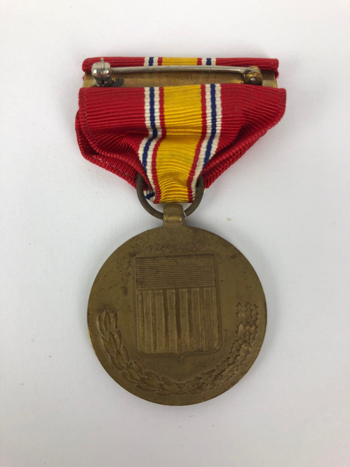 Vintage 1953 Medal National Defense & Ribbon With Original Box - FSTSHP USA