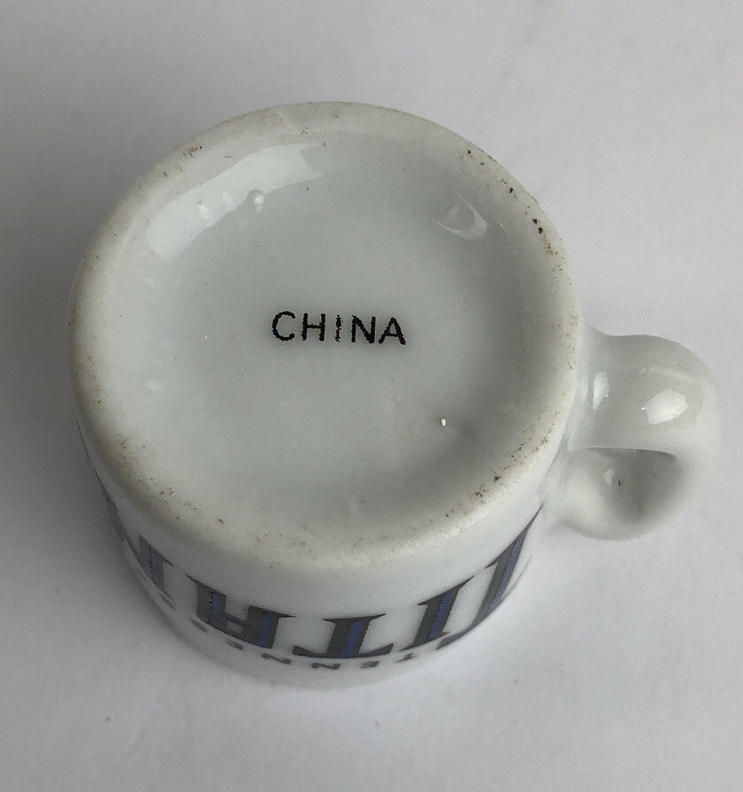 Vintage NFL Mini Coffee Cup Mug Tennessee Titans 1.25" Collectible Miniature