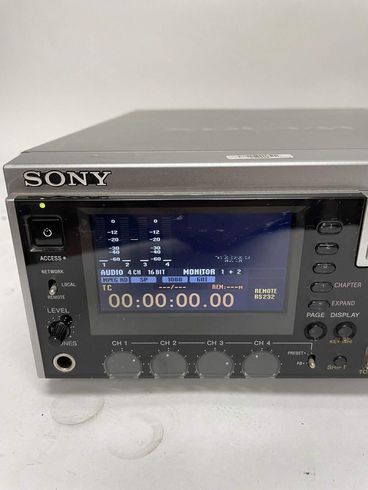 SONY PDW-F30 XDCAM HD PROFESSIONAL DISC PLAYER RECORDER WORKS GREAT