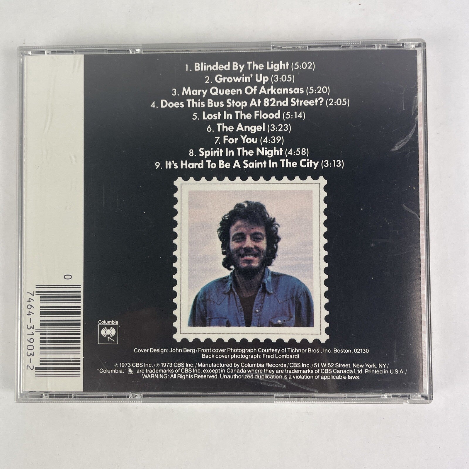 Bruce Springsteen - Greetings From Asbury Park N.J. UK Import #17