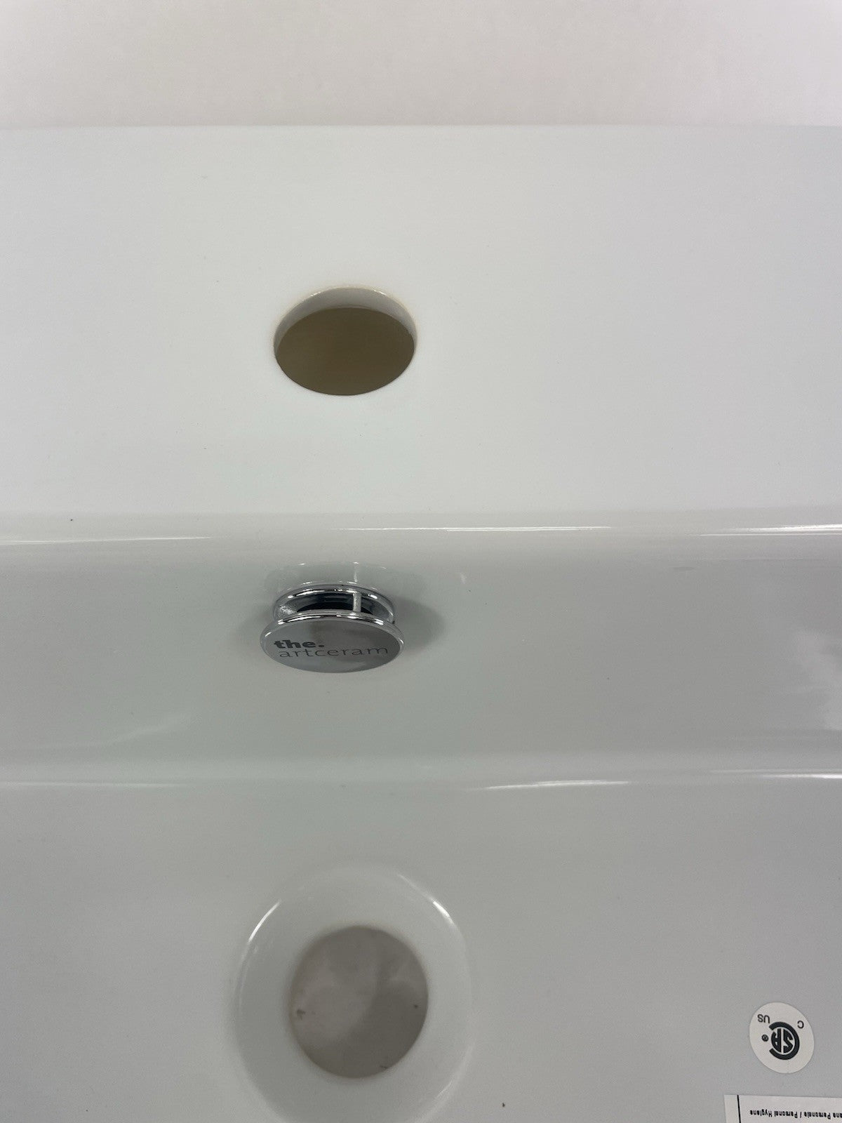 Artceram GAP 71 GPL002 Encased Sink 71 x 51 Glossy White Bathroom Water Basin