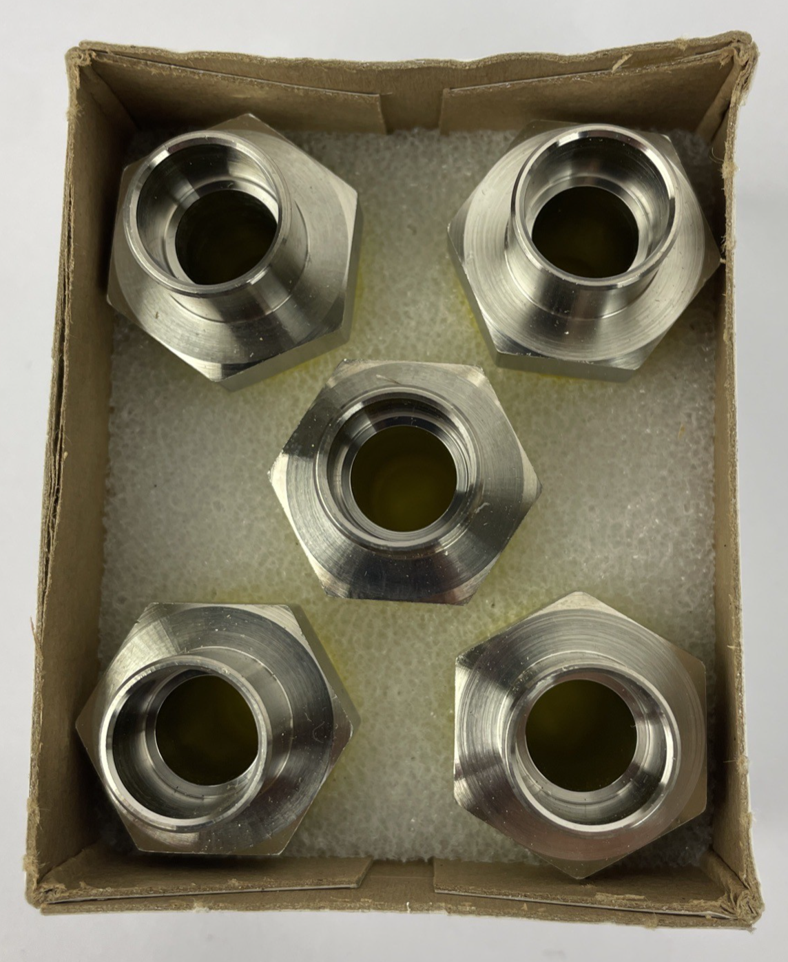 Lot of 5 x OEM Swagelok SS-6-VCO-1 Stainless Steel VCO O-Ring Face Seal Fitting