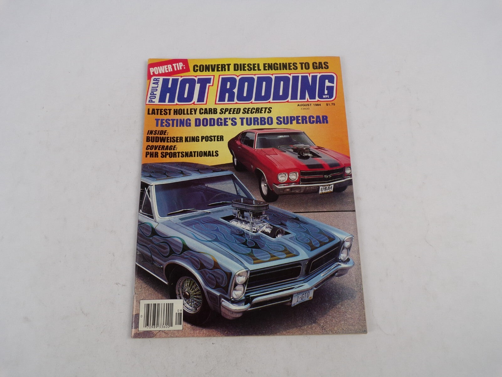 August 1984 Hot Rod Magazine Convert Diesel Engine To Gas Latest Holley Carb Spe