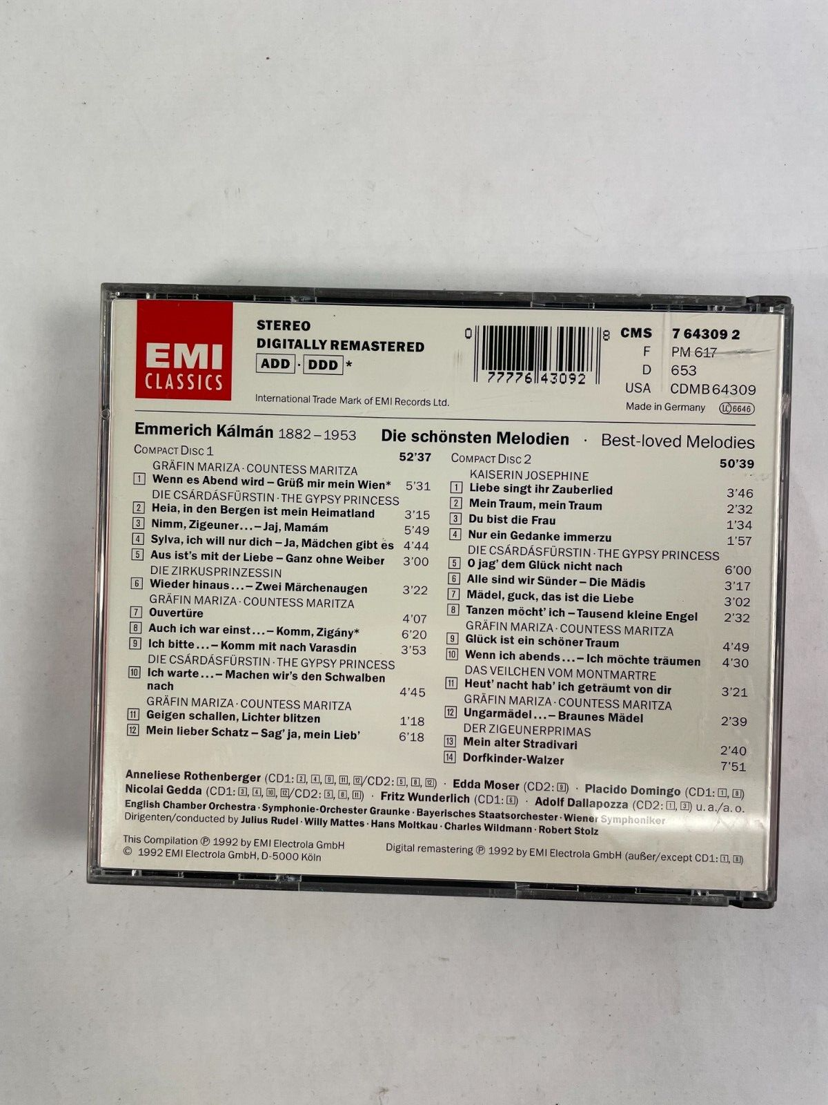 Emmerich Kalman Die Schonsten Melodien Rothenbrger CD#72