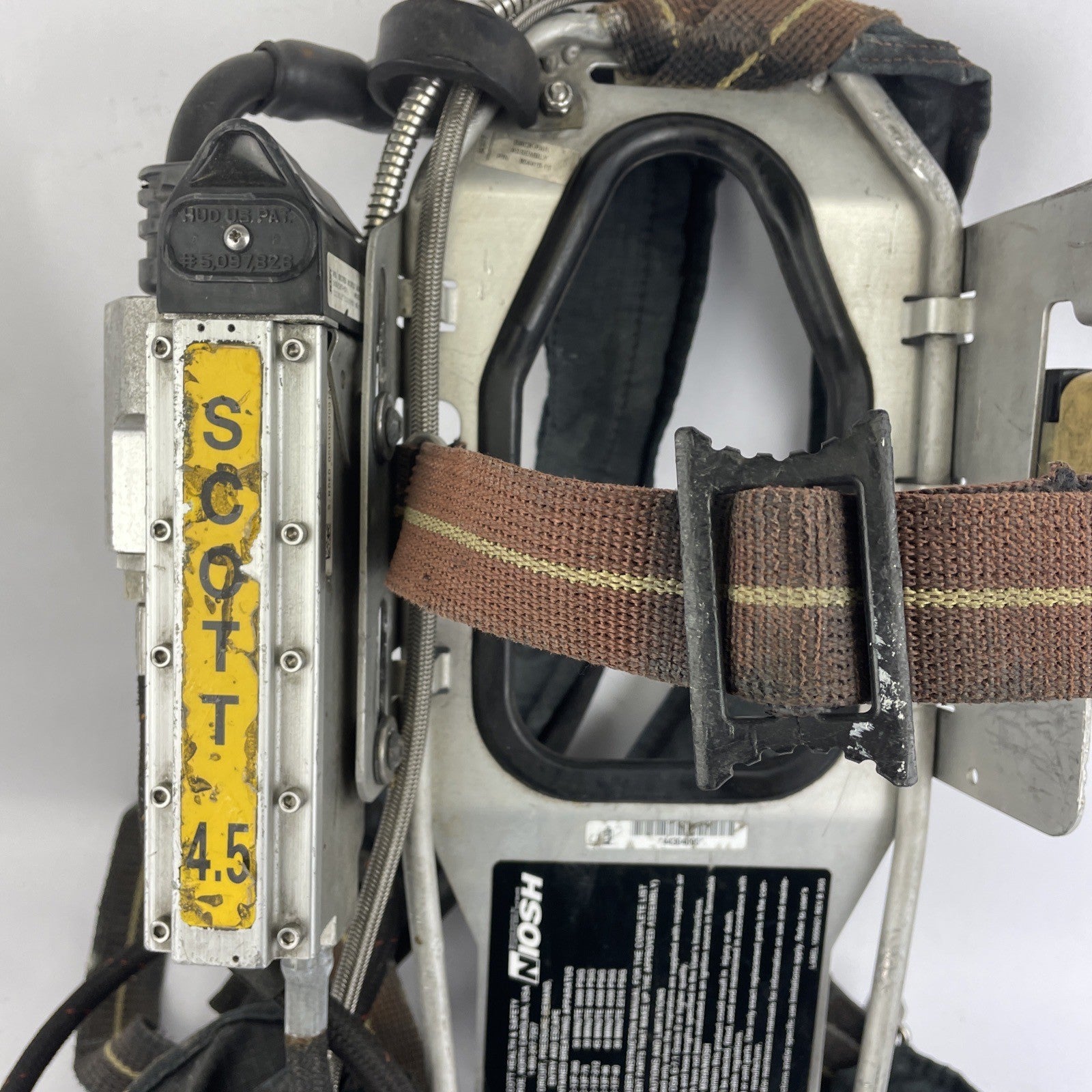 SCOTT SAFETY 4.5 4500 SCBA Air Pack Harness EZ-Flow Air Pak Plus with Sensor R