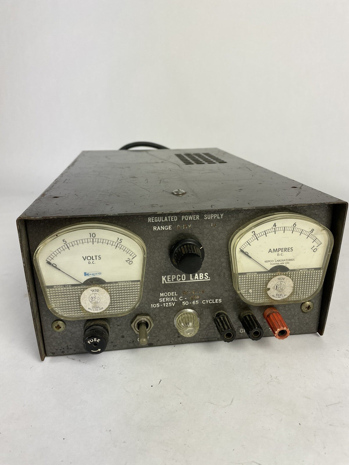 Kepco Inc SC-18-1M Regulated Power Supply Regulator 105-125V 50-65 Cycles