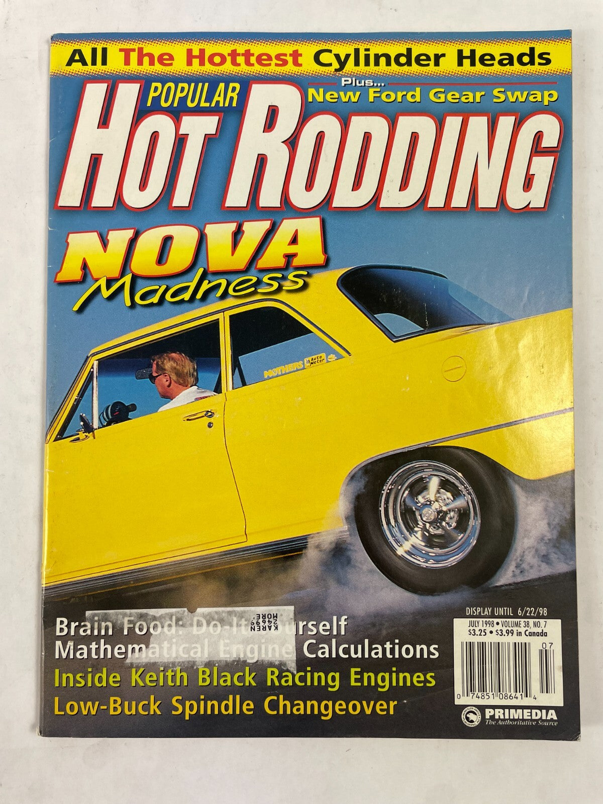 July 1998 Hot Rodding Magazinee Nova Madness All The Hottest Cylinder Heads New
