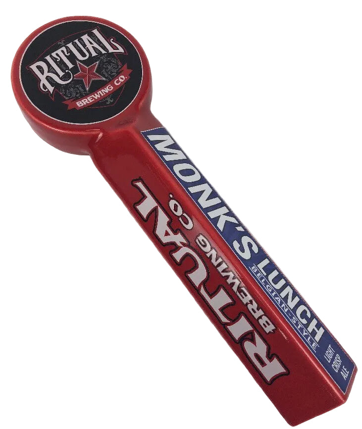 Ritual Brewing Co. Monks Lunch rare beer tap handle for pub bar kegerator