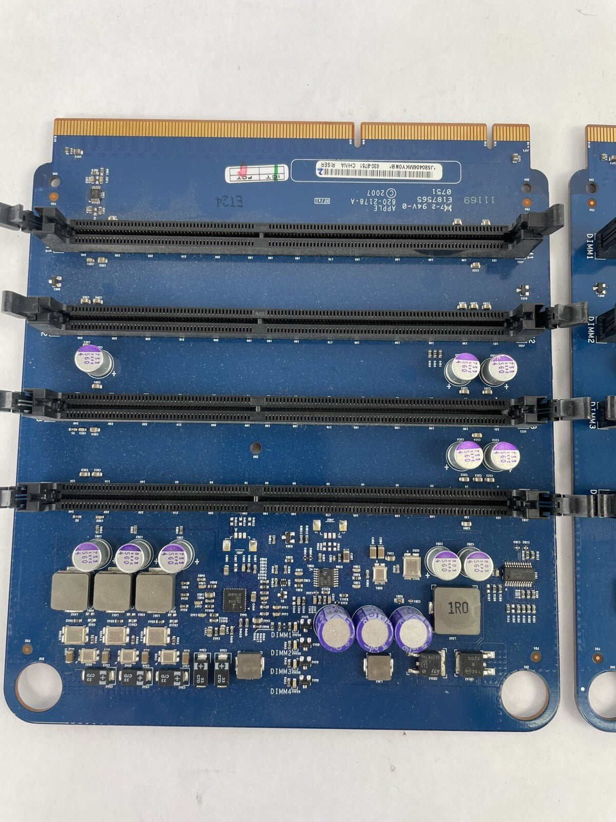 2 Genuine Apple Memory Riser Cards for A1186 Mac Pro 3,1 2008 820-2178-A