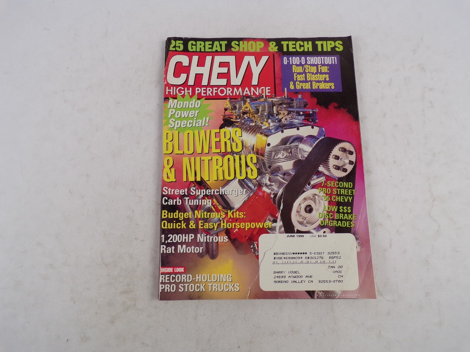 June 1999 Chevy High Performance Blowers & Nitrous Street Supercharger Carb Tune