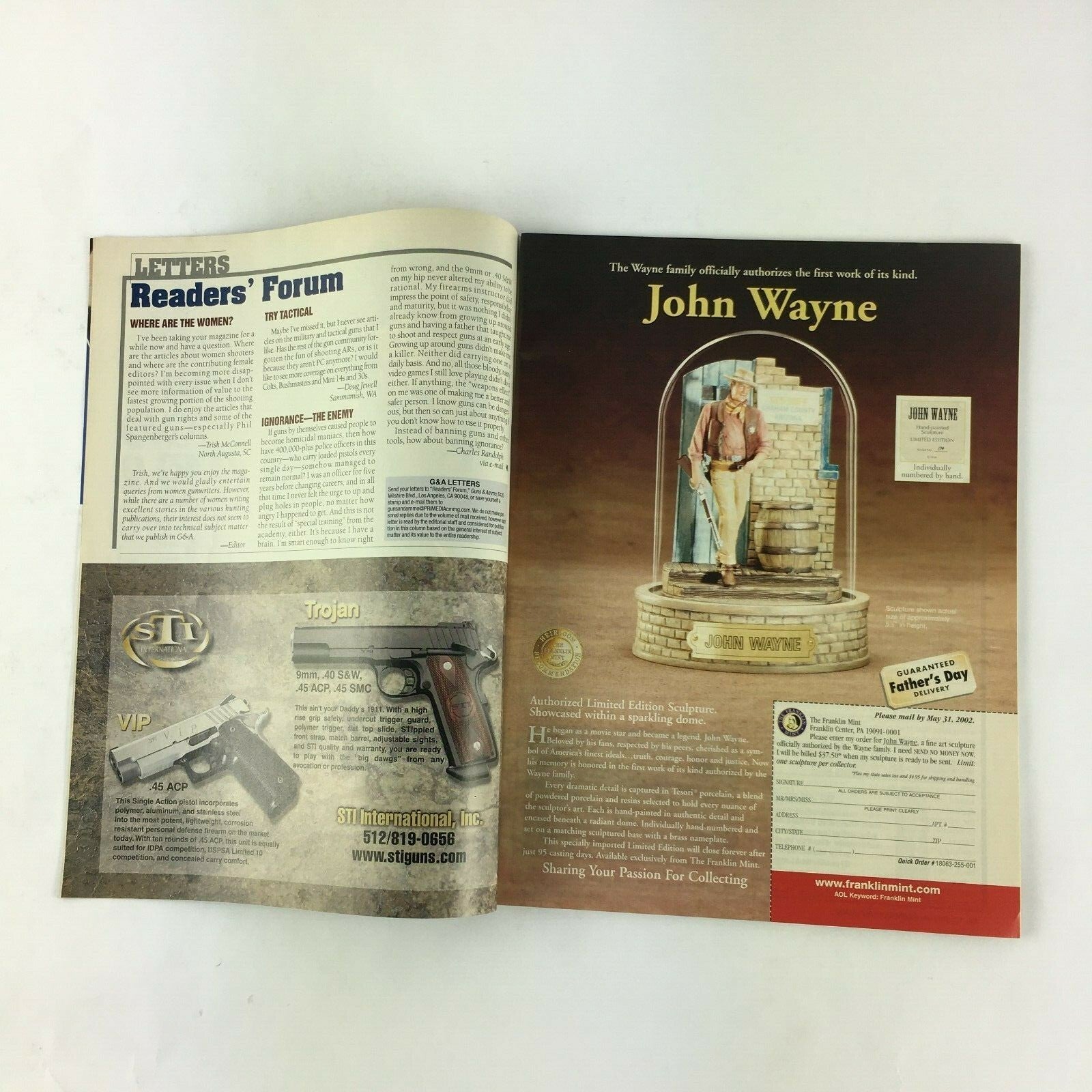 May 2002 Guns&Ammo Magazines Para-Ord's Revolutionary LDA New Propellants