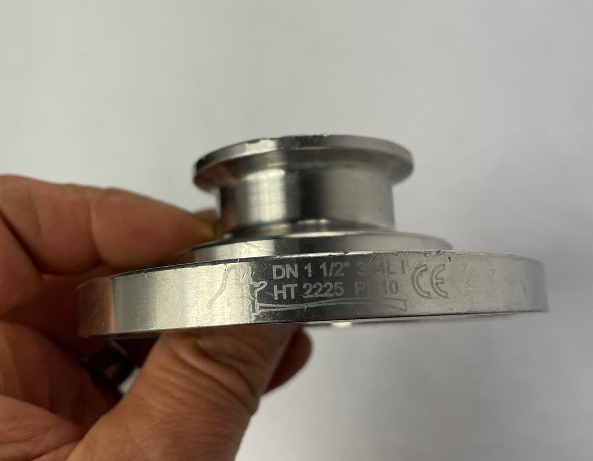 Stainless Steel Flange DN 1 1/2" 1.5" 150 Raised Face 304L HT 2225 PN10