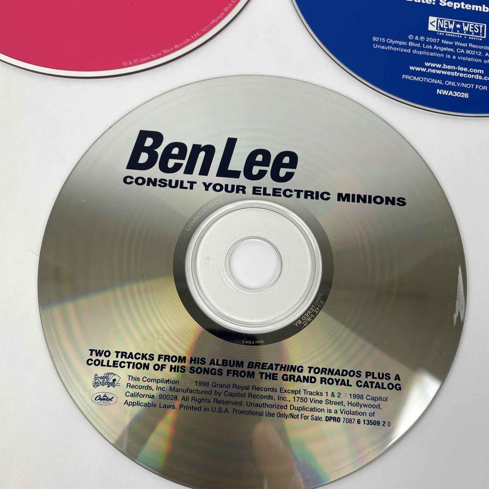 3 x Ben Lee Audio CDs - Ripe - Rebirth of Venus - Consult Your Electric Minions