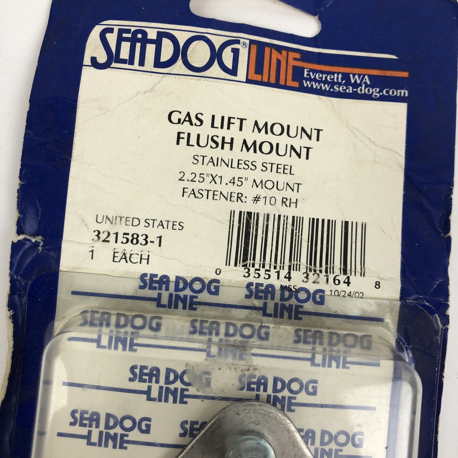 SEADOG Sea Dog Line Stamped 304 Stainless Steel Flush Gas Lift Mount 321583-1
