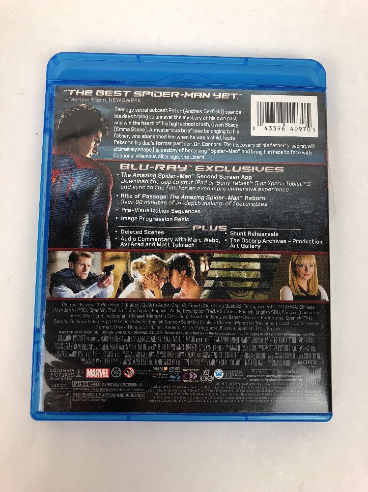 Fast Free Shipping The Amazing Spider-Man (Blu-ray/DVD, 2012, 3-Disc Set)