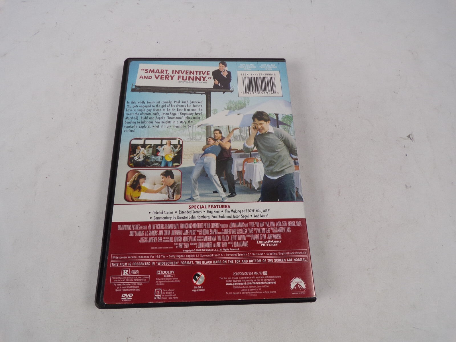 I Love You, Man "Hugely Enjoyable. Howlingly Funny" "One Of The FunnieDVD Movies