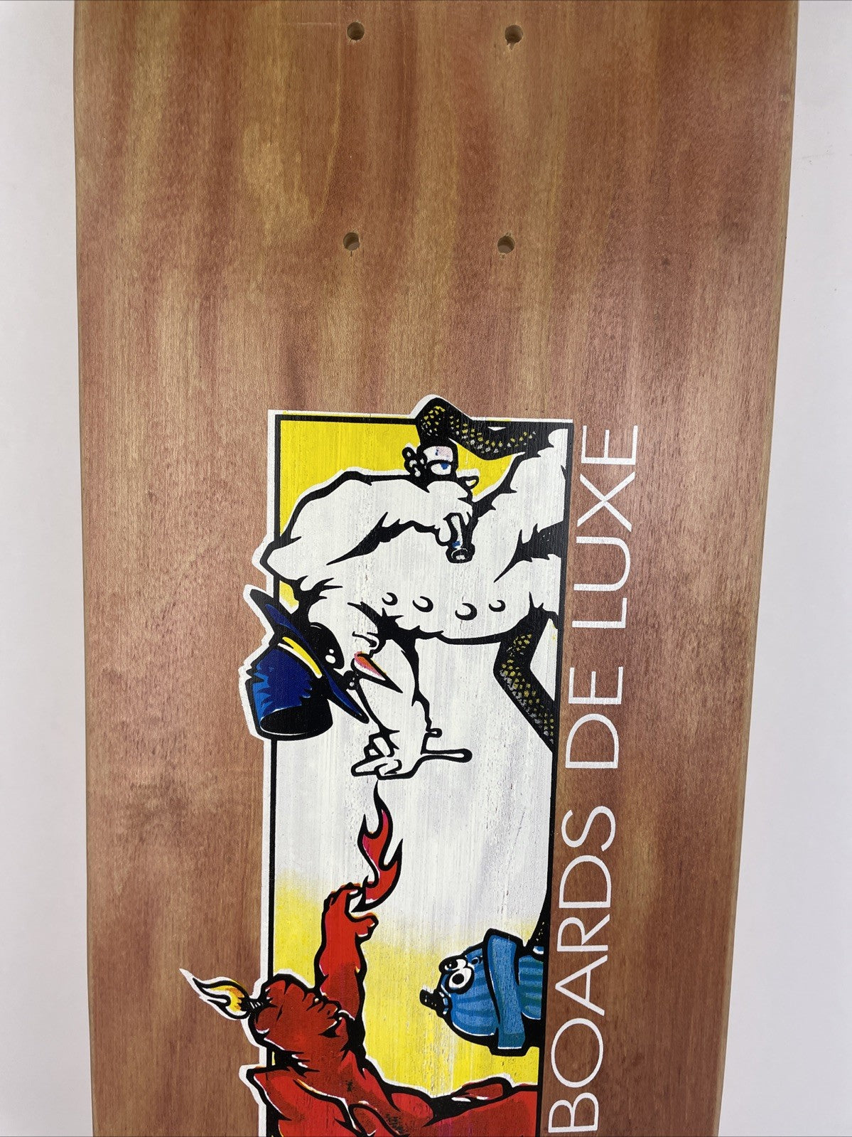 Vintage A. Boards Snowboards France Skateboard Deck Original Flame Boy Wet Willy