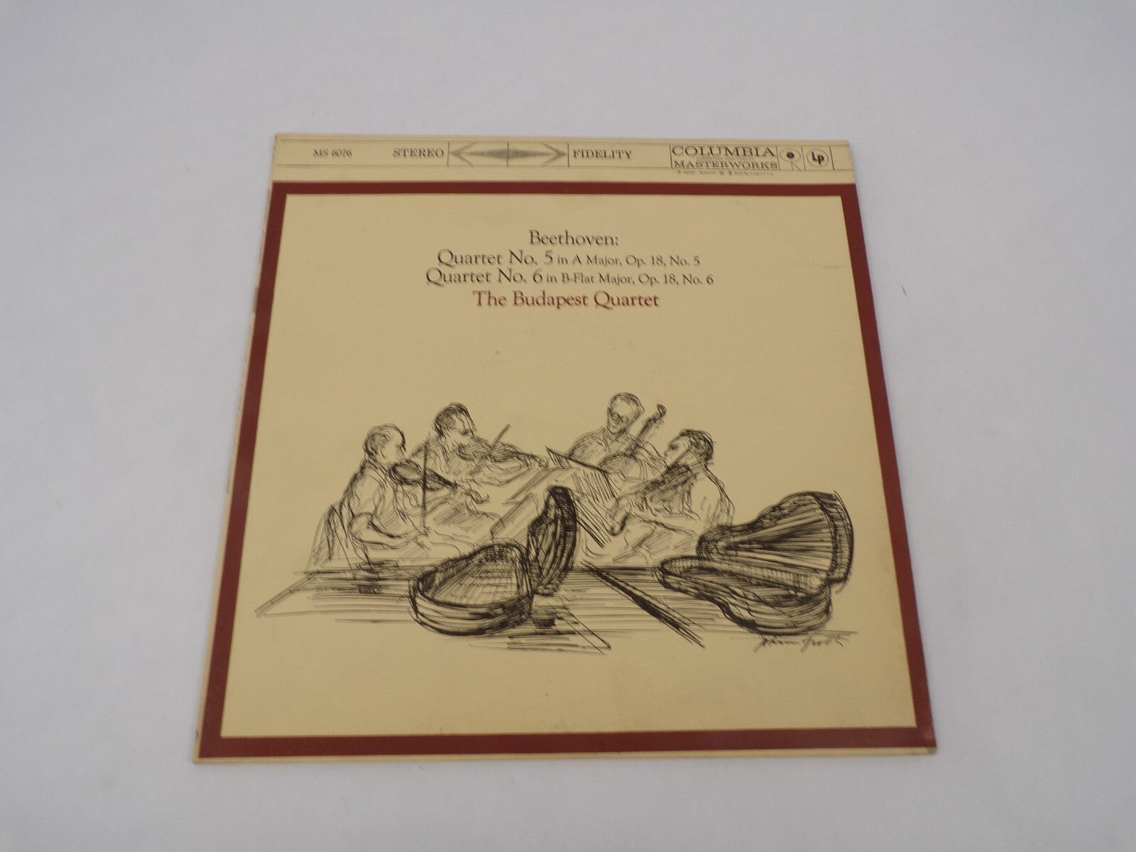 Beethoven The Budapest String Quartet Allegro Con Brio Scherzo Vinyl Record