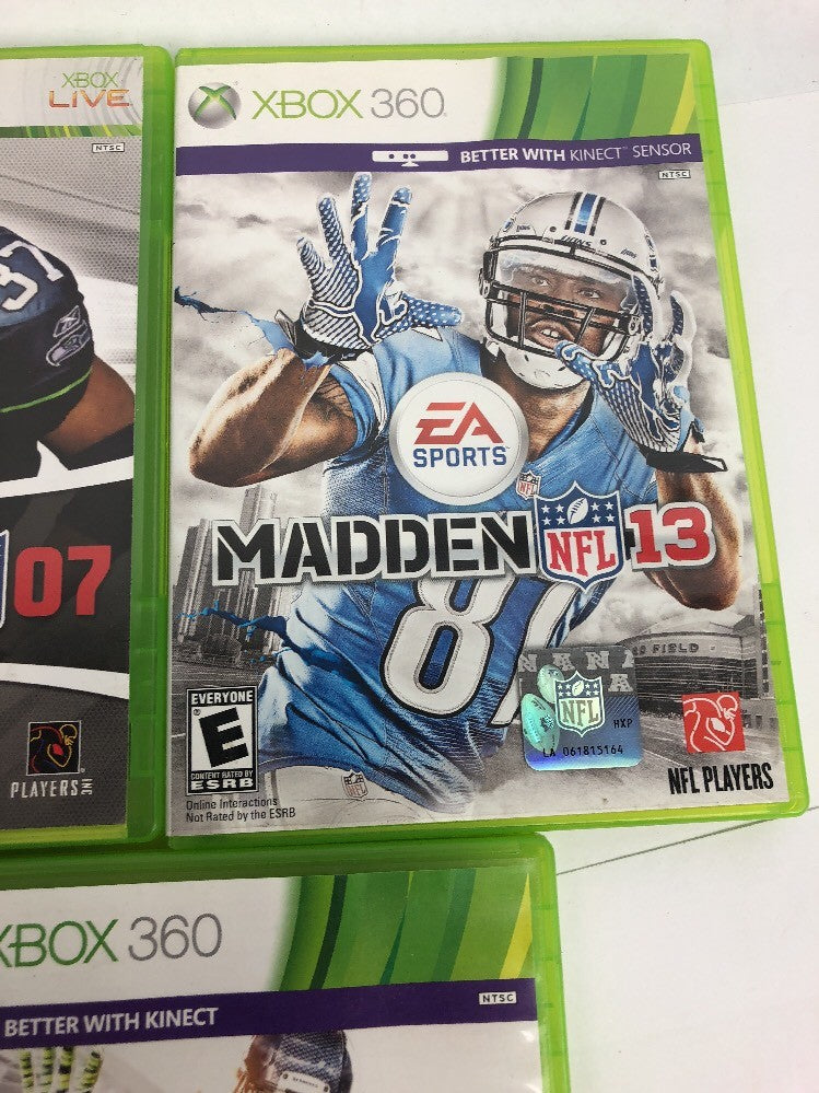 Madden NFL 07 (Microsoft Xbox 360, 2006) Complete 2013 2015 Bundle