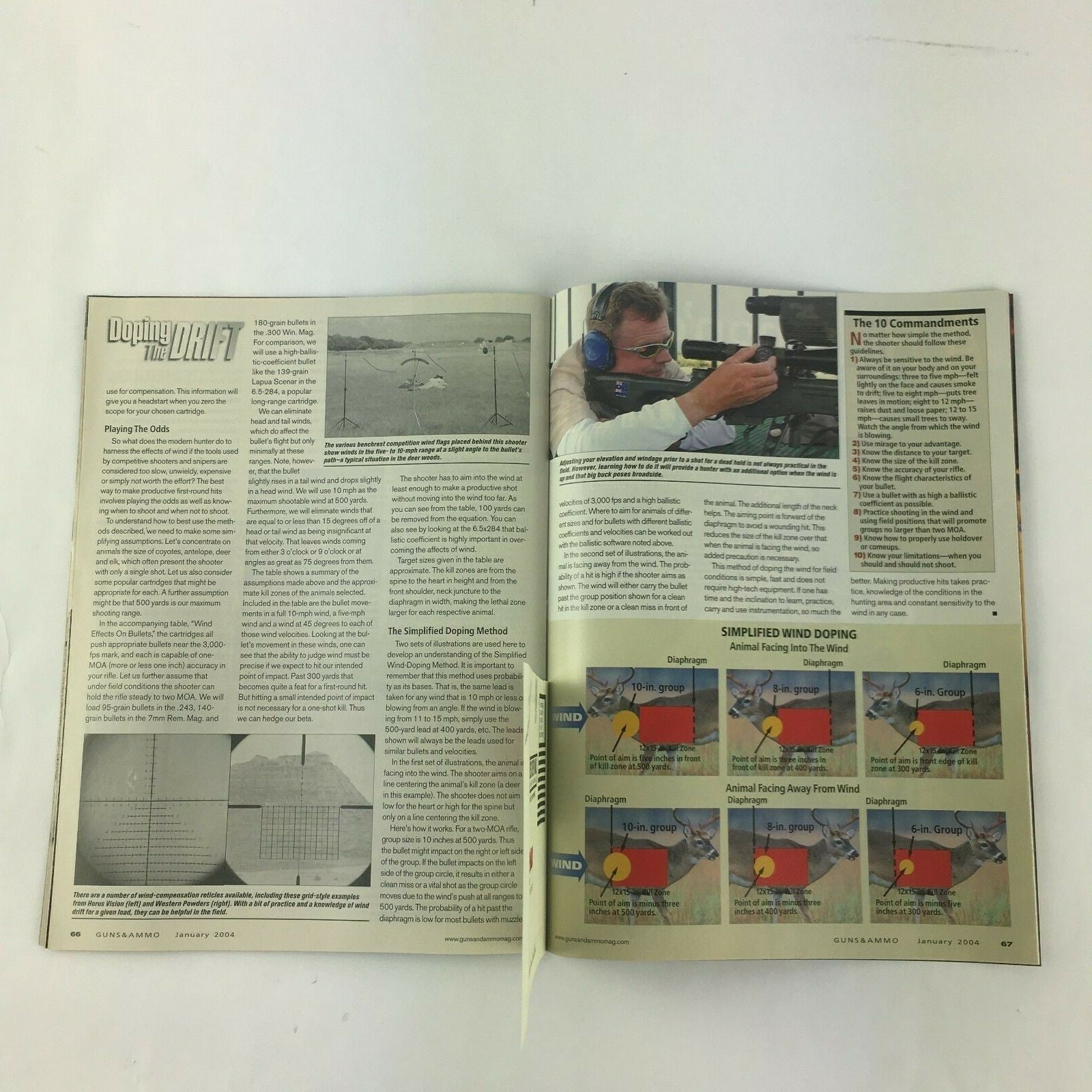 January 2004 Guns & Ammo Magazine New For 2004 Rifles Shotguns Handguns Optics