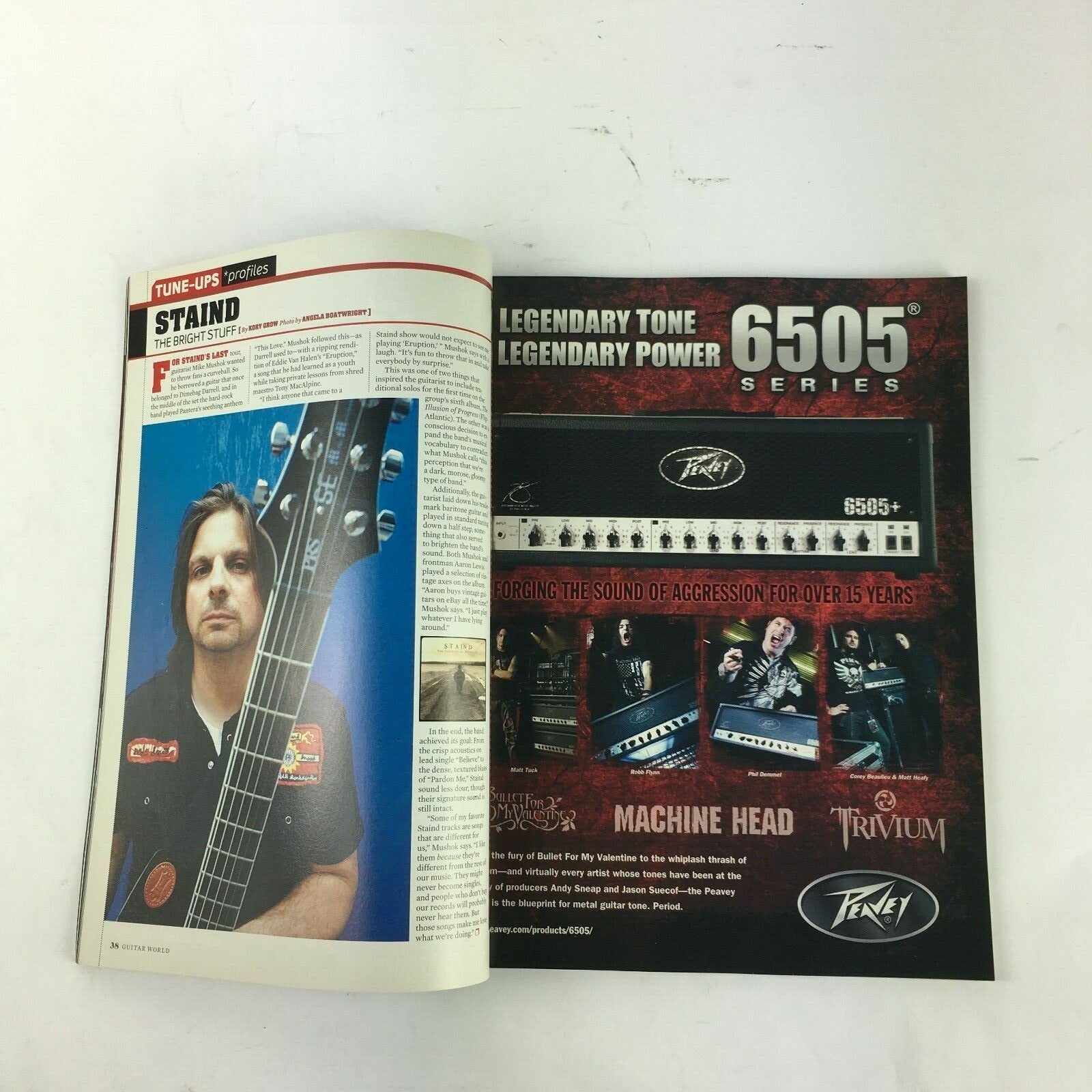 2012 Guitar World Magazine Metallica Do It Old School! James & Kirk Trivium