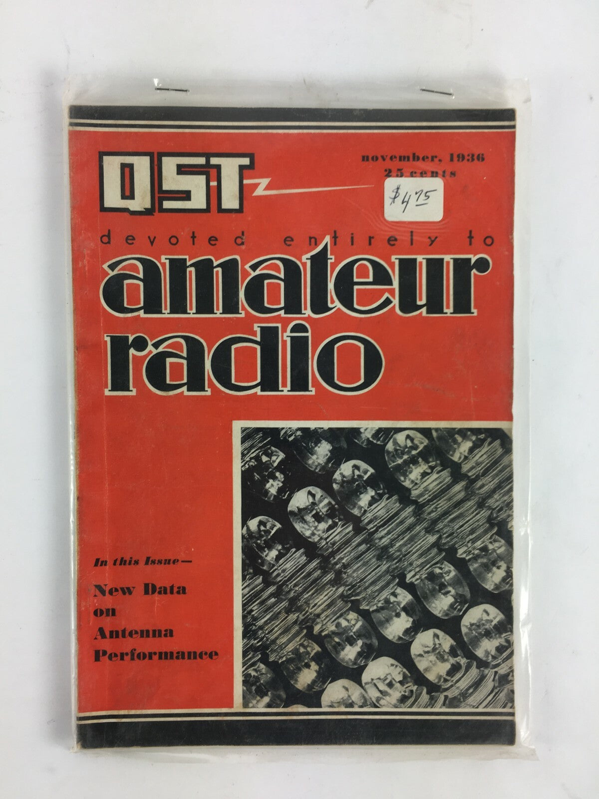 November 1936 QST Amateur Radio Magazine New Data on Antenna Performance