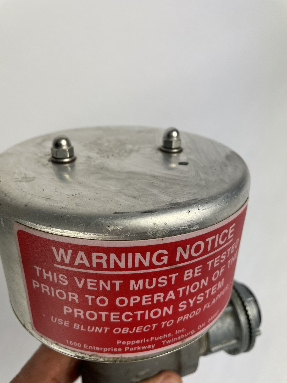 Pepperl+Fuchs Process Automation EPV-3-SA-00 ENCLOSURE PROTECTION VENT TOP MOUNT
