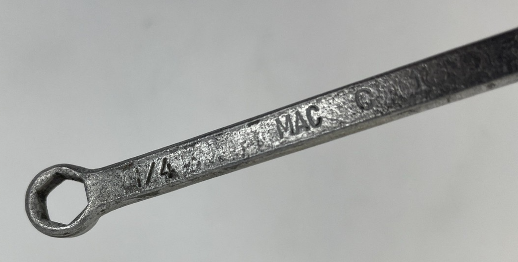 Mac Tools Vintage 1/4 6PT Short Combination Wrench C1 - Made in the USA