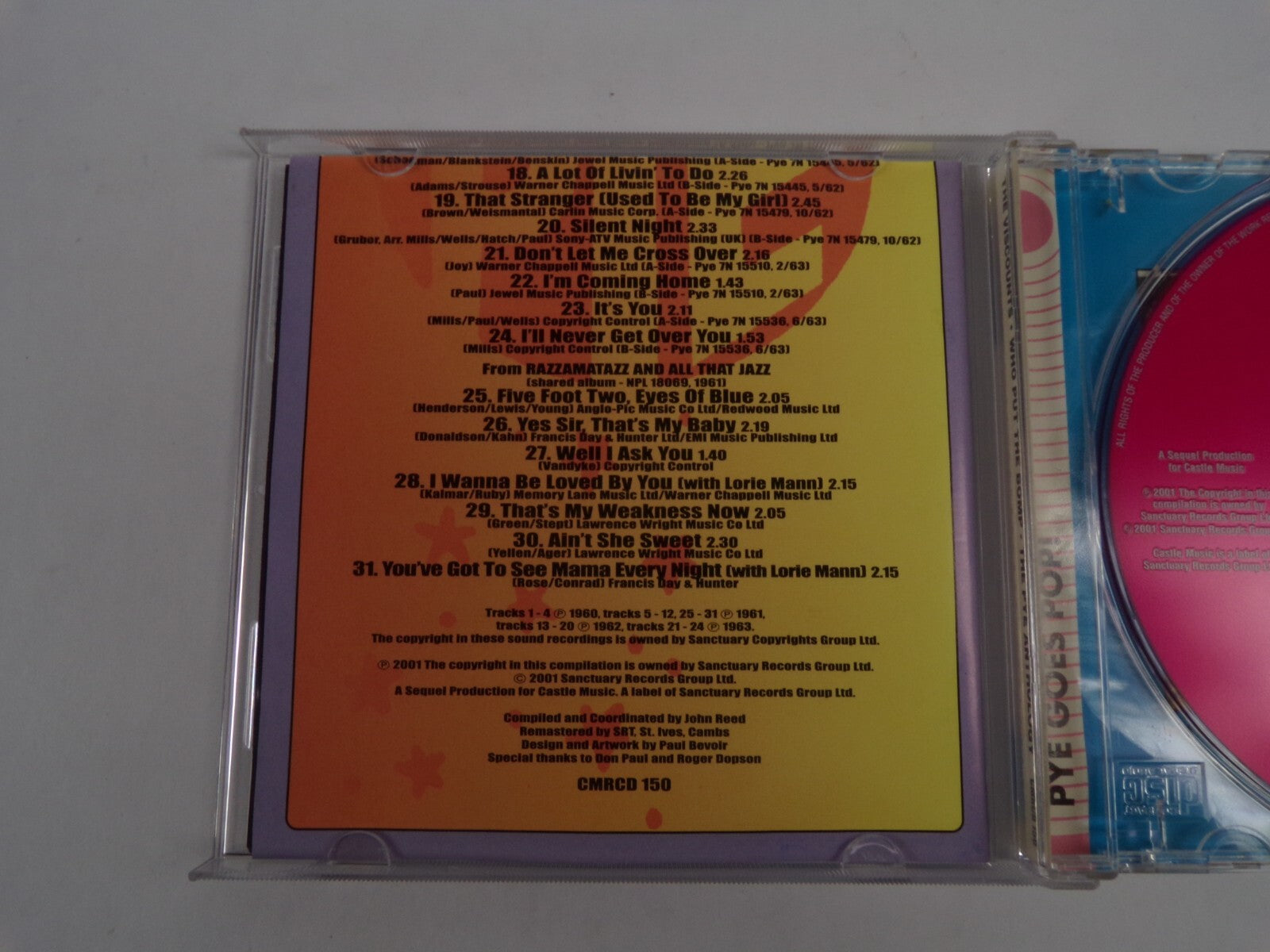 The Viscounts Who Put The Bomp The Pye Anthology It's You Silent Night CD#41