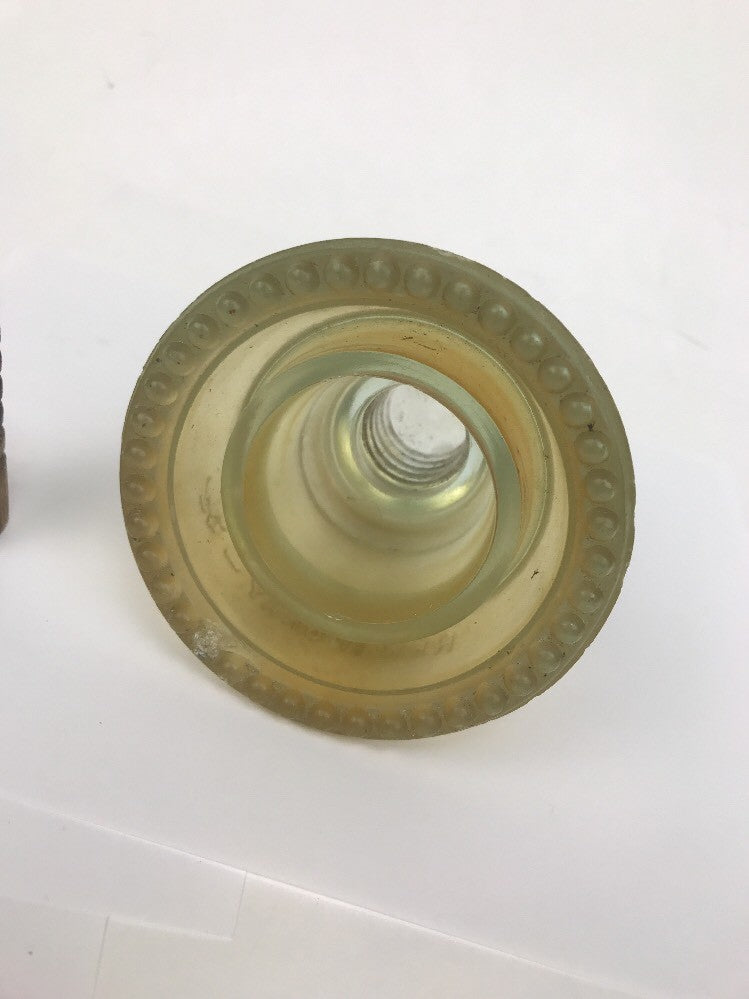 Clear #42 Hemingray glass insulator With Wood Core
