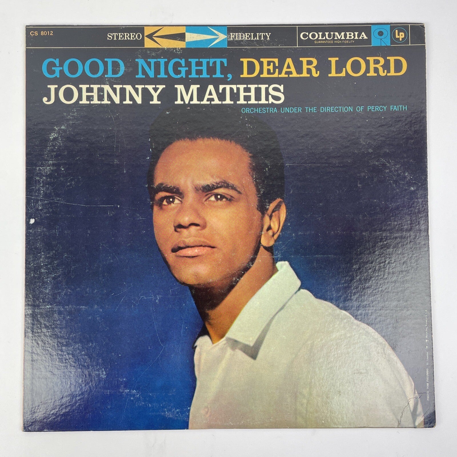 Johnny Mathis Goodnight Dear Lord Vintage Vinyl 1957 1st Press Columbia 6 Eye