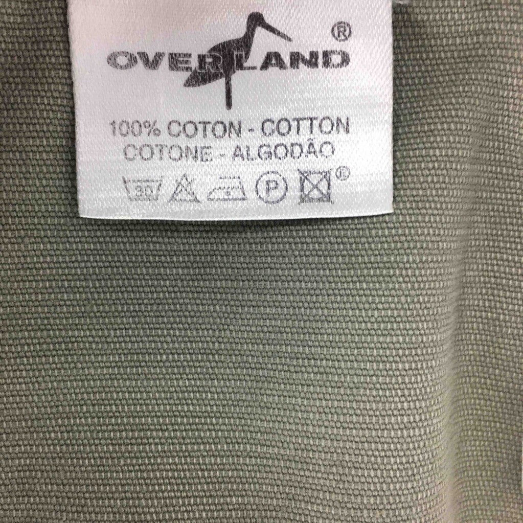 Overland Mens Dress Pants Beige Flat Front Pockets Cotton Trousers 48 34 x 35