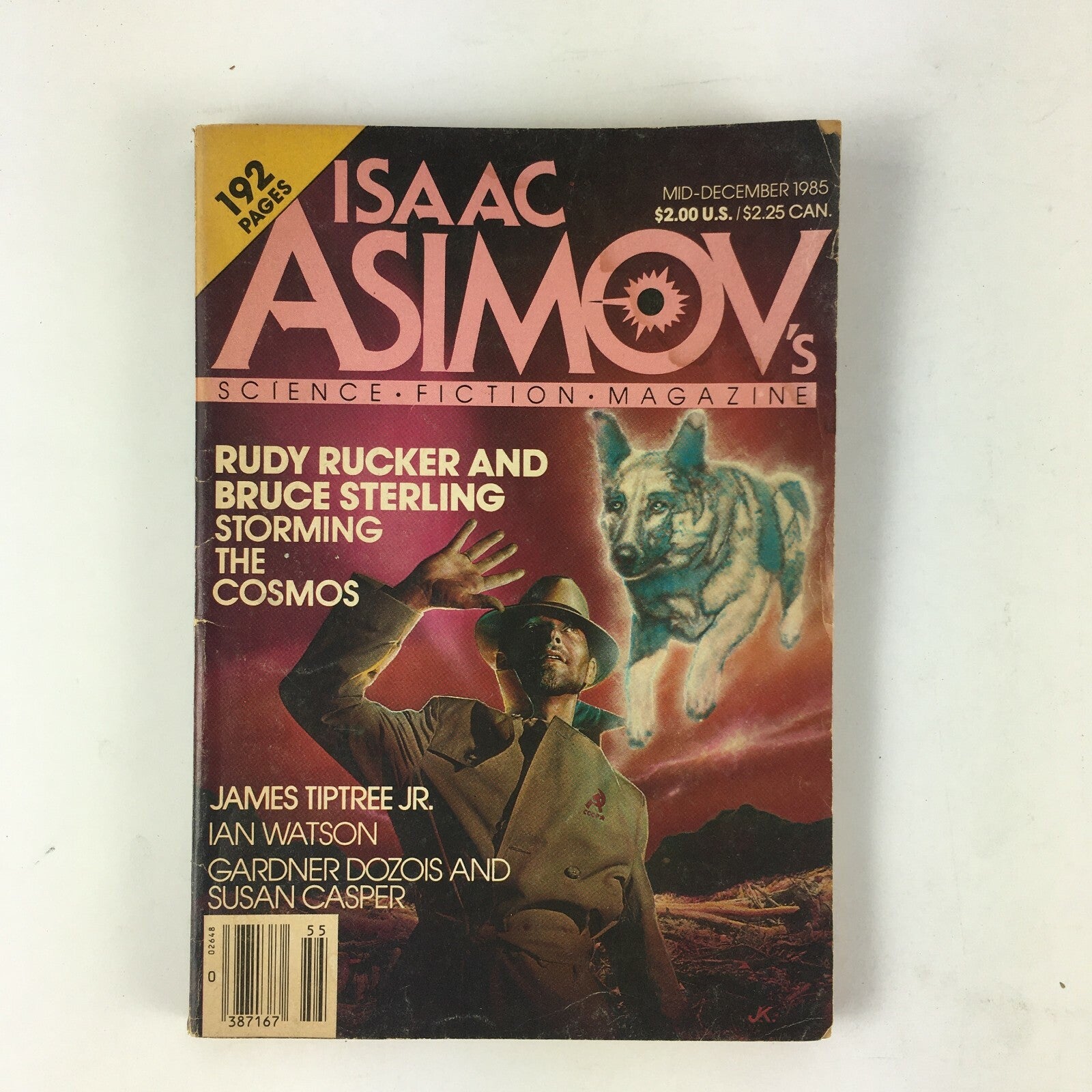 Mid-December 1985 Isaac Asimov's Science Fiction Magazine Rudy Rucker & Bruce.