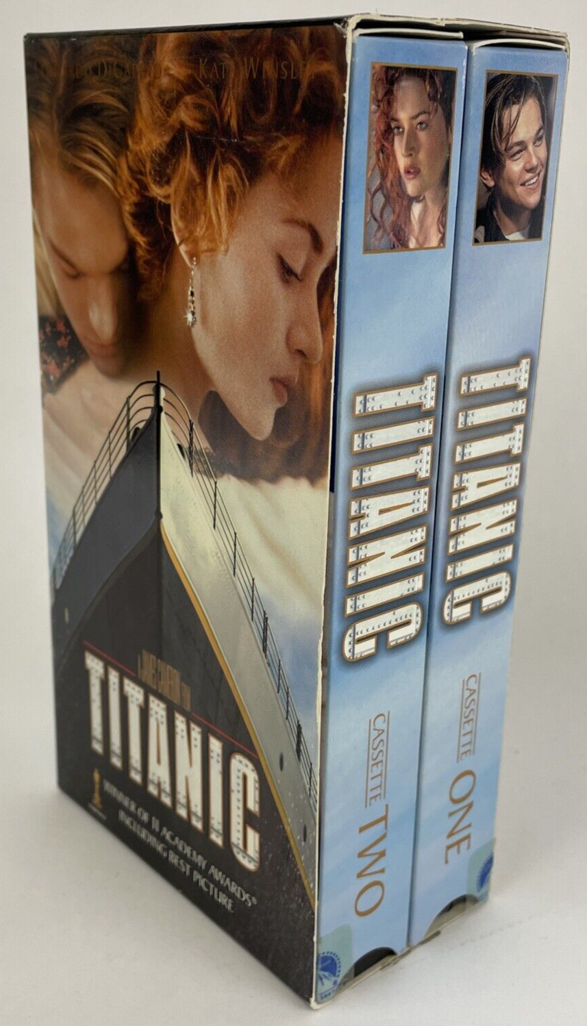 Academy Award Winner Titanic VHS 1999 2 Tape SET Leonardo Dicaprio Kate Winslet