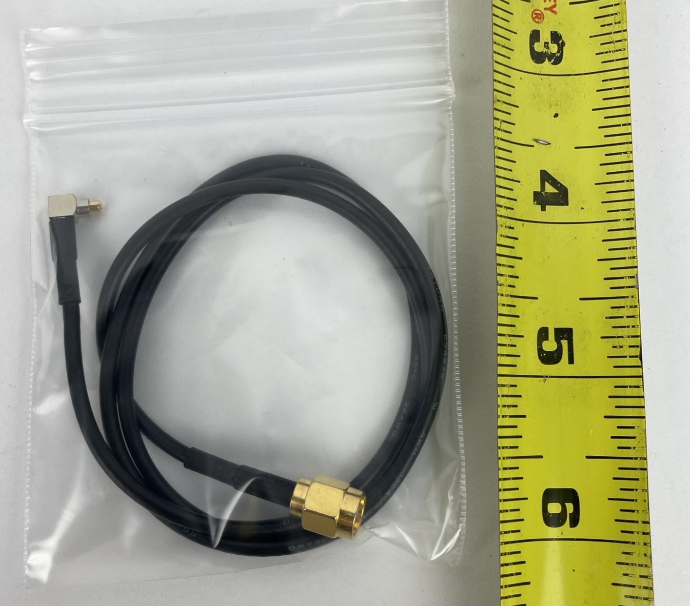 RG174 / U - N MALE to SMA MALE ANGLE Coax RF Cable USA - Length 25"