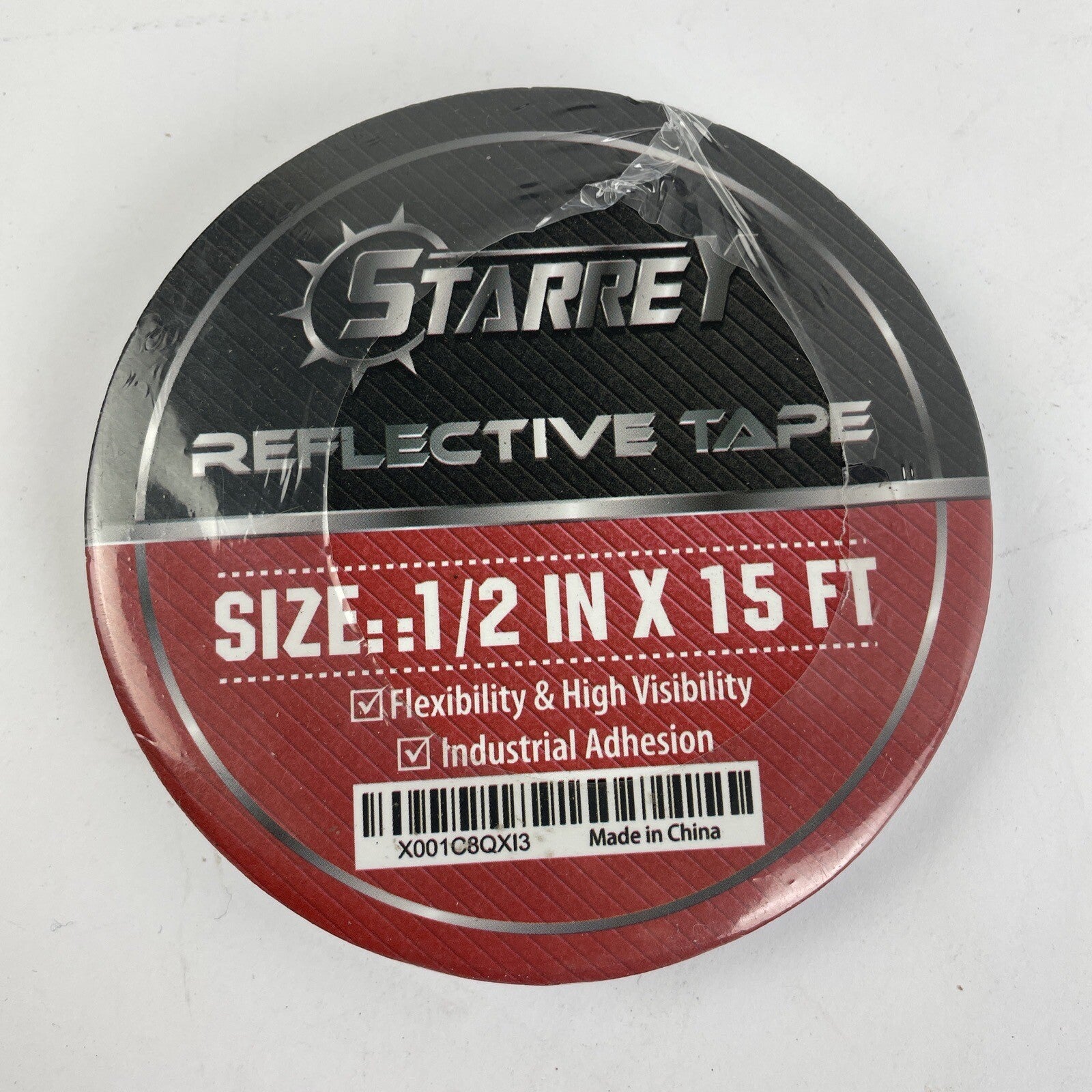 Flexible Reflective Tape White Silver 1/2" X 15' High Intensity Grade Visibility