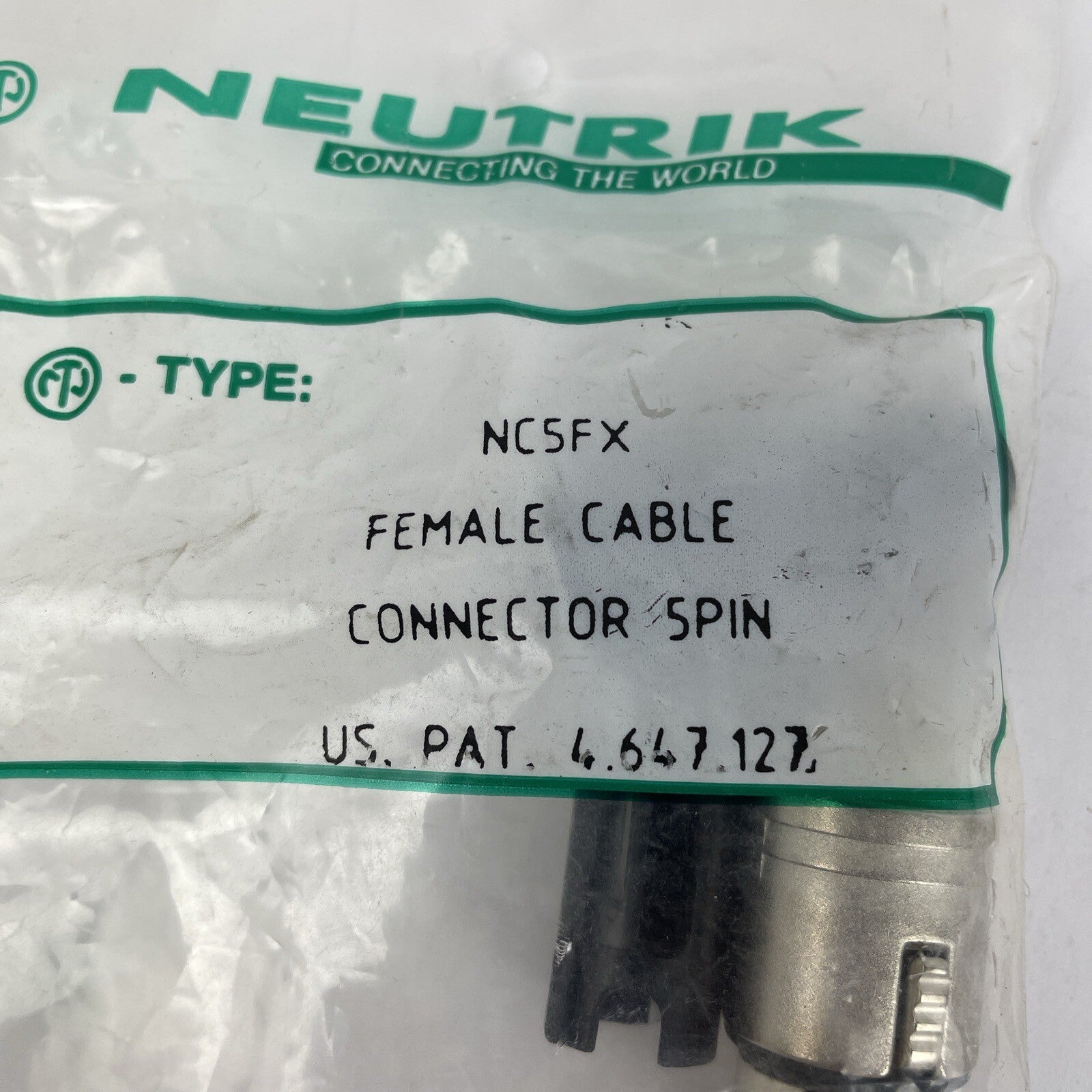 OEM Neutrik NC5FX Female Cable Audio Connector Spin -Brand New * Sealed