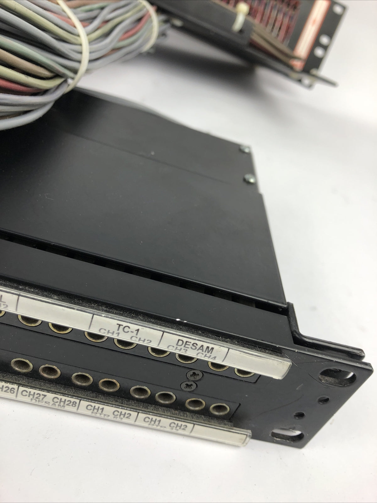 ADC 96 Bantam TT patchbay connected to ADC UP-96NMKII PPC RACKMOUNT PATCHBAY 2