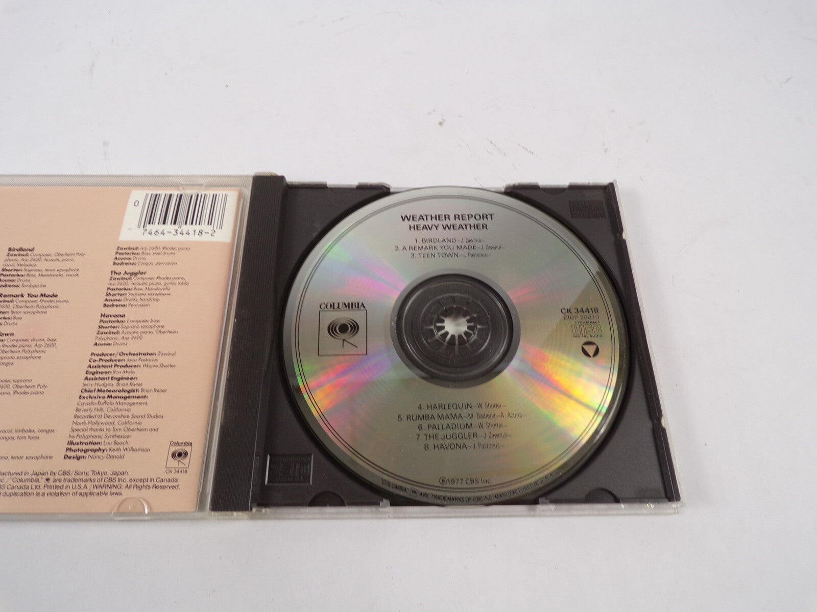 Weather Report - Heavy Weather Columbia Birdland A Remark You Made CD#61