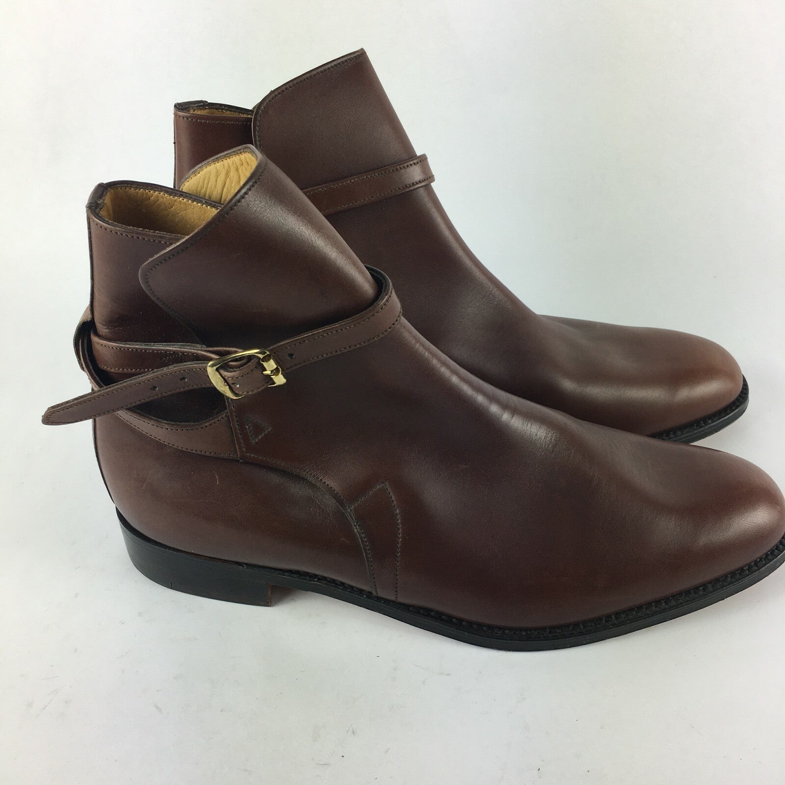 Genuine John Spencer Stylish Chelsea Style Brown Boots Shoes Men Size 10 1⁄2